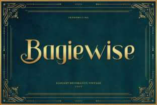 Bagiewise: A Classy Serif Font