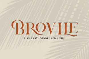 Brovile: A Stylish Serif Font for Crafters