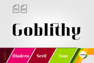 Goblithy: A Bold Serif for Creative Projects