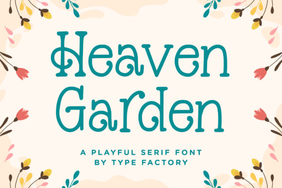 Heaven Garden Font for Web Design