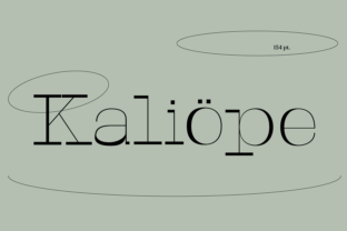 Kaliope: A Serif Font for Elegant Design