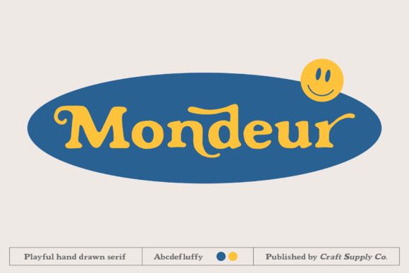 Mondeur: A Playful Serif Font for Elegant Design