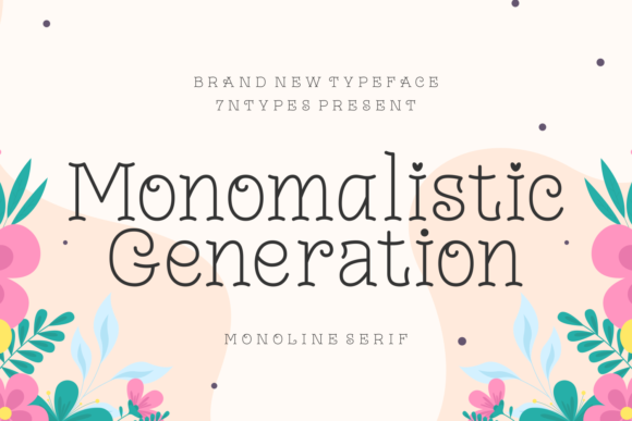 Monomalistic Generation: A Font for Creative Campaigns