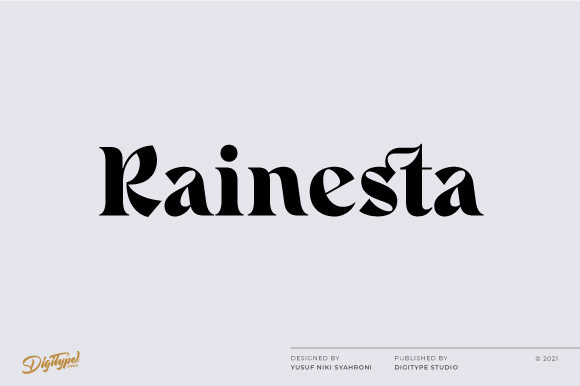 Rainesta: A Serif Font for Creative Projects