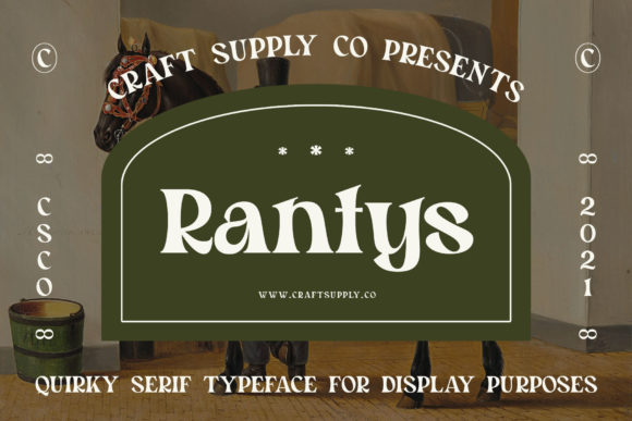 Rantys: A Stylish Serif Font for Creators