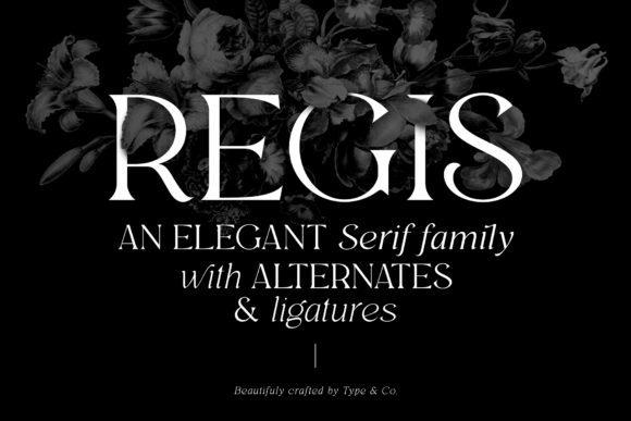 Regis Font: Timeless Elegance for Craft Projects