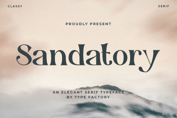 Sandatory Font for Editorial Design