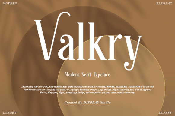 Valkry: A Bold Serif for Real-World Design