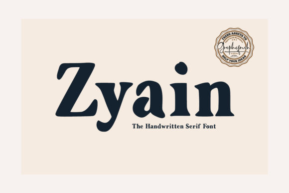 Zyain: A Luxurious Serif Font